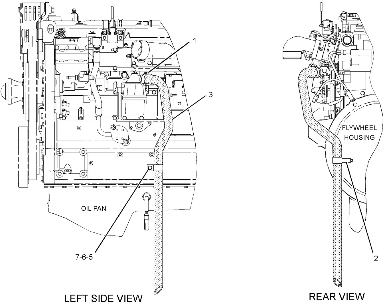 C7 · LUBRICATION SYSTEM · 229-2542 CAT parts diagram