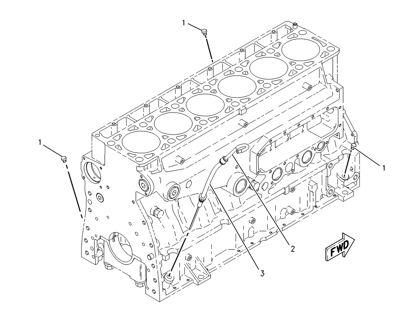 C7 · LUBRICATION SYSTEM · 203-1258