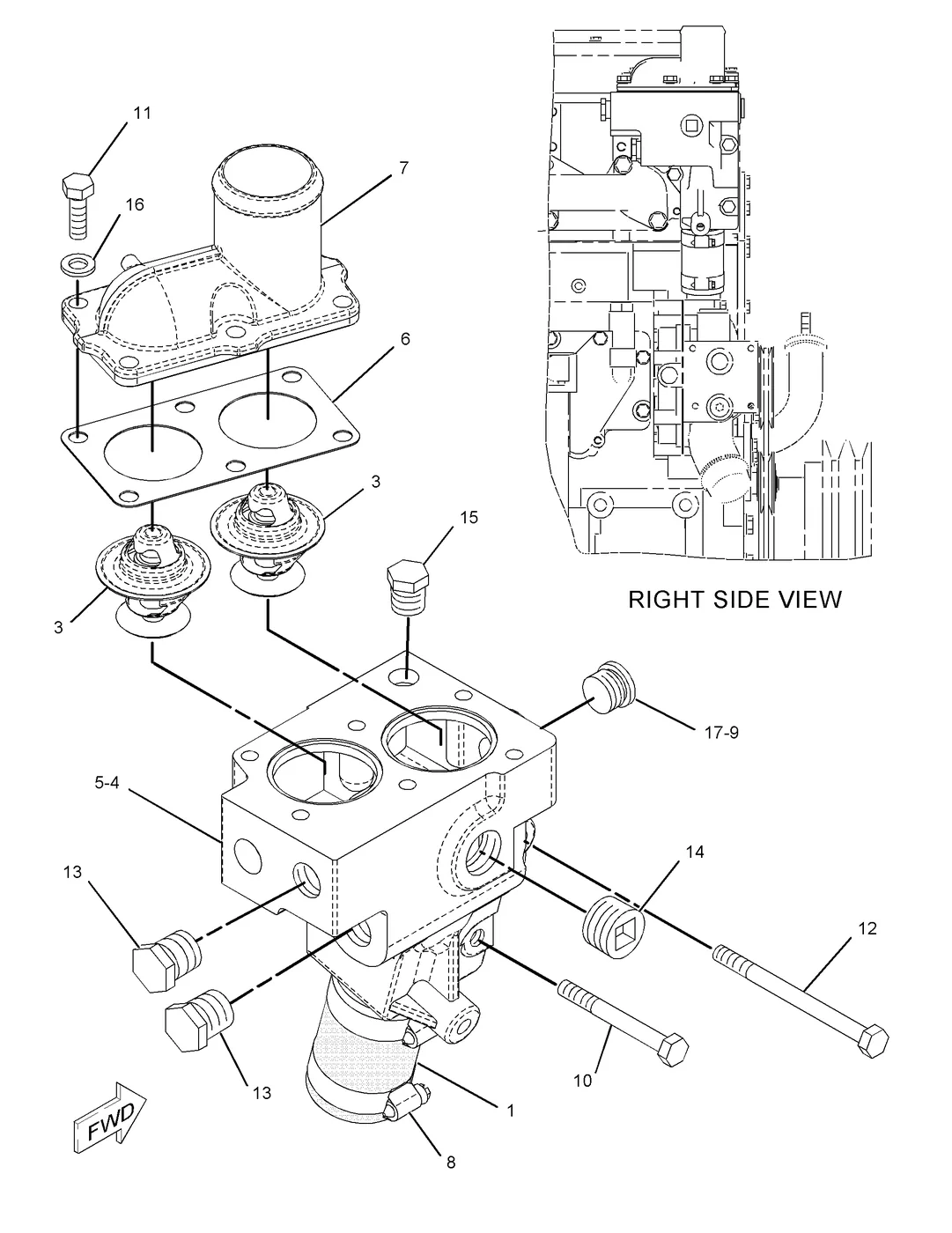 C7 · COOLING SYSTEM · 208-2846 CAT parts diagram