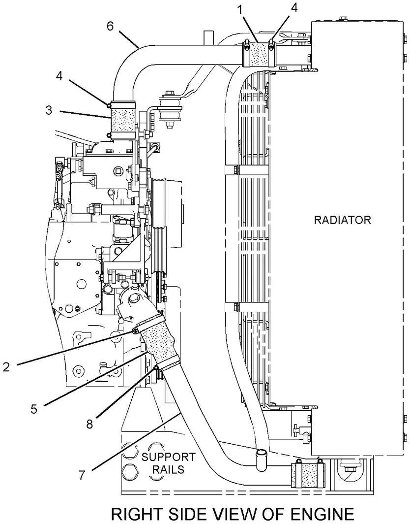 C7 · COOLING SYSTEM · 285-3829 CAT parts diagram