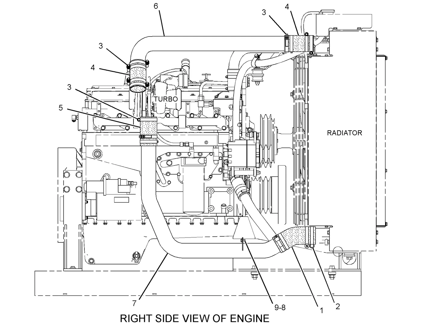 C7 · AIR INLET AND EXHAUST SYSTEM · 228-4319 CAT parts diagram