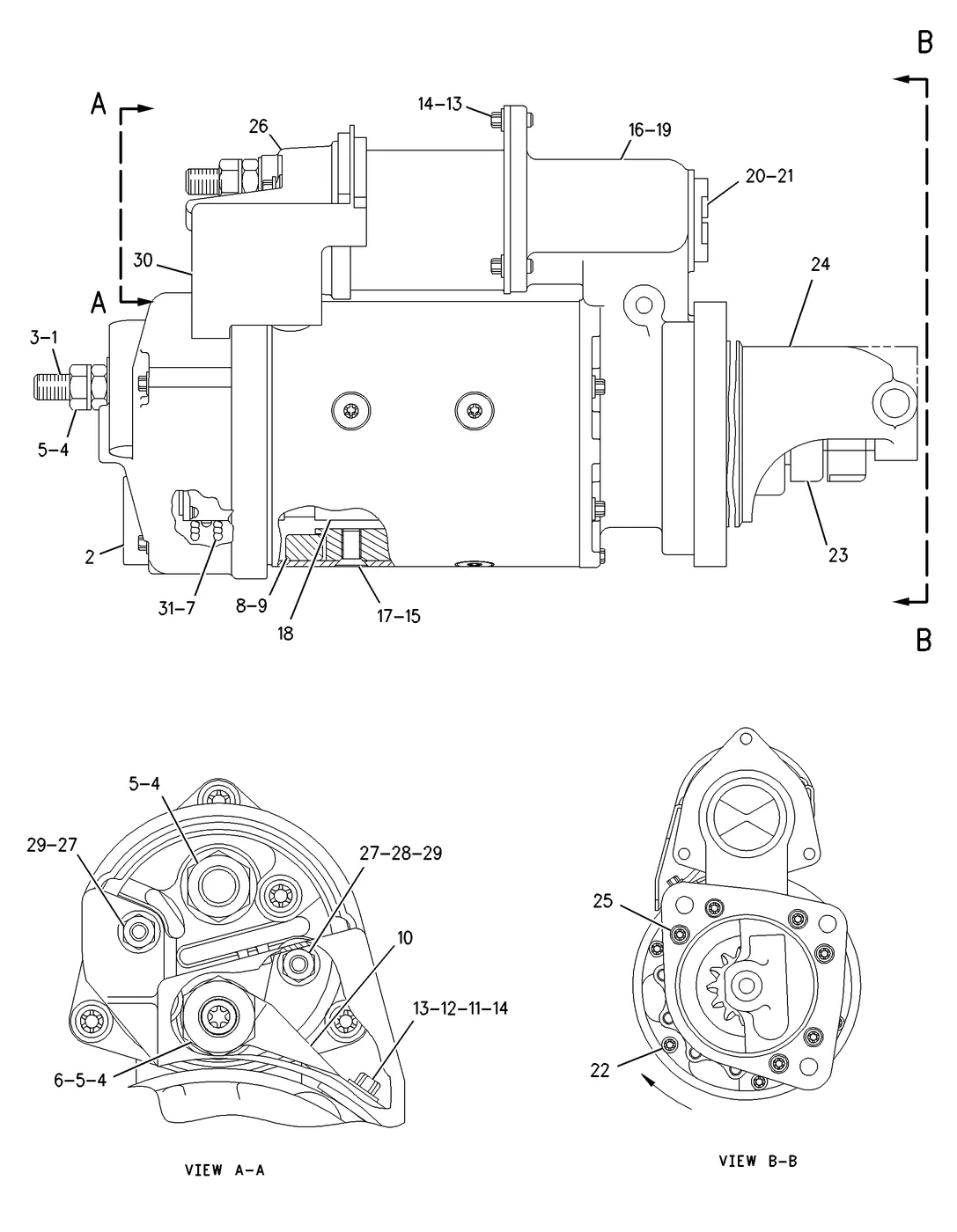 C7 · ELECTRICAL AND STARTING SYSTEM · 207-1517 CAT parts diagram