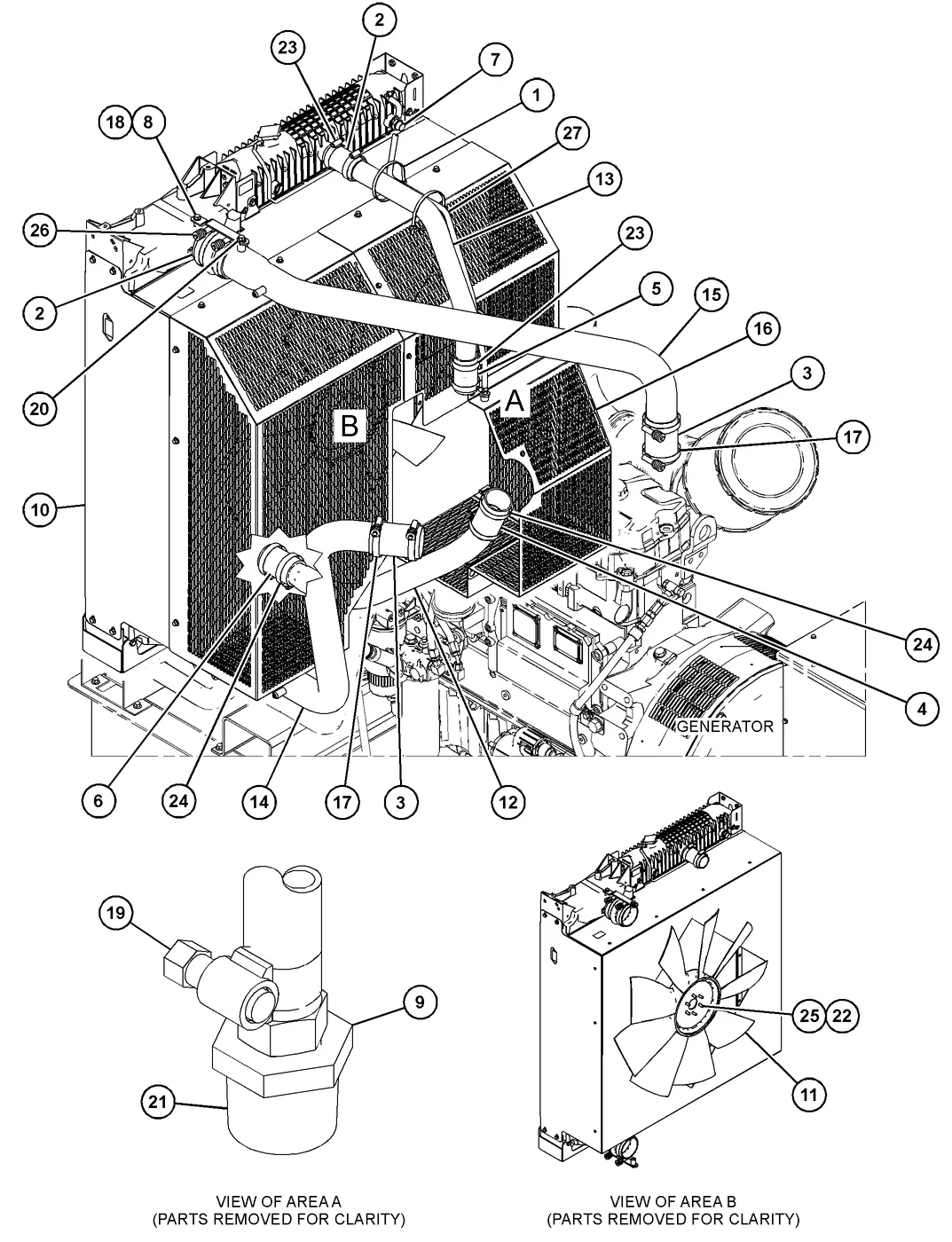 C9 · COOLING SYSTEM · 463-3670 CAT parts diagram