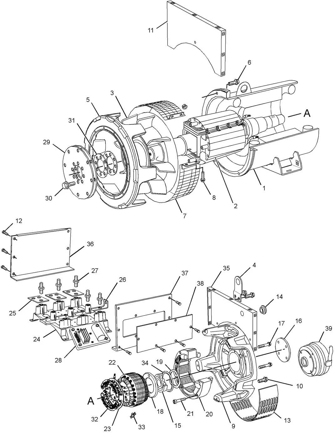 C9 · GENERATORS · 247-6126 CAT parts diagram