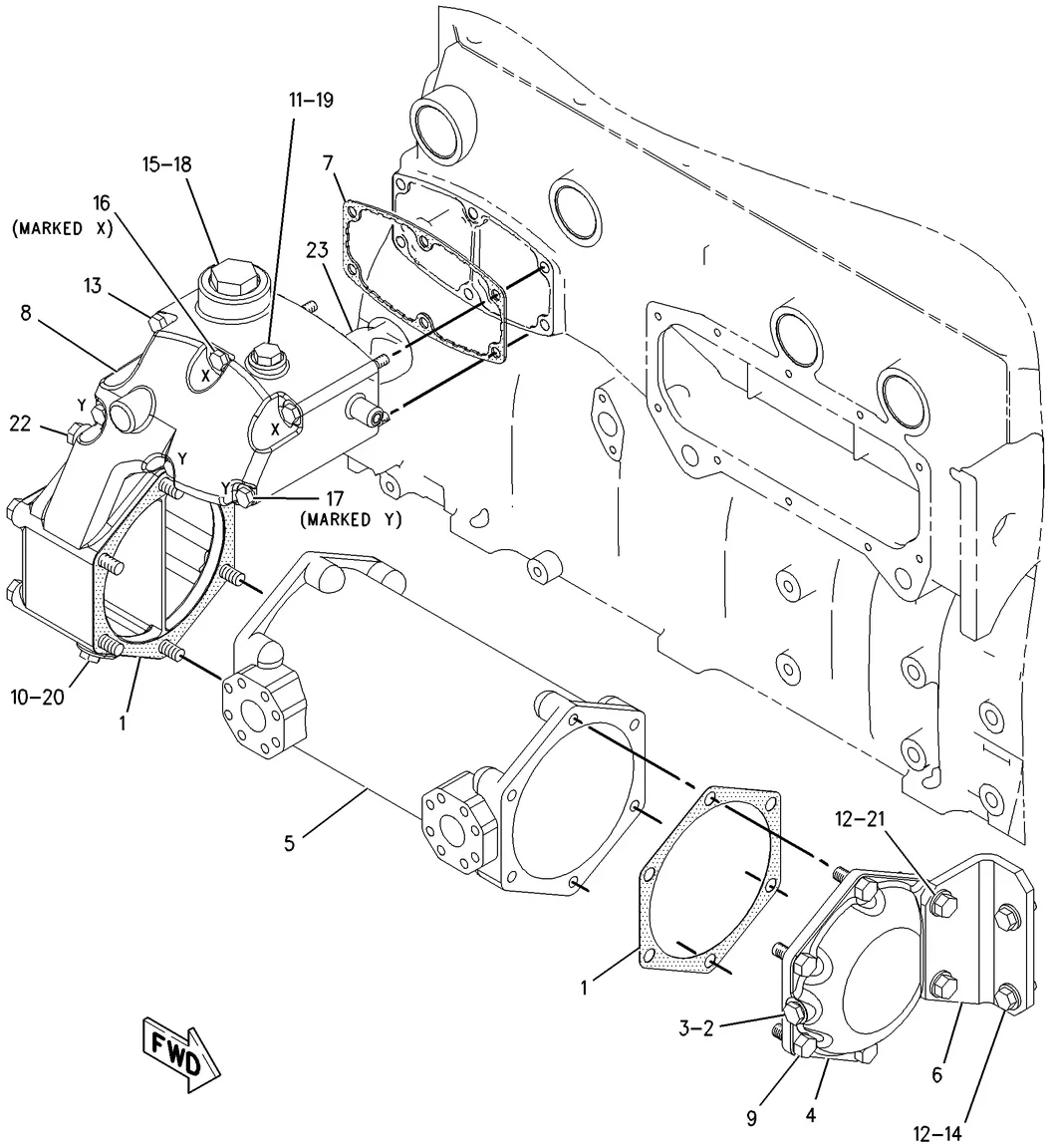C9 · COOLING SYSTEM · 228-0780 CAT parts diagram