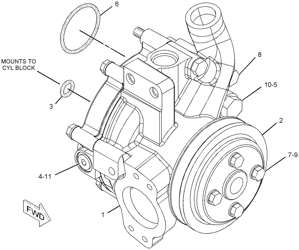 C9 · COOLING SYSTEM · 260-1546 CAT parts diagram