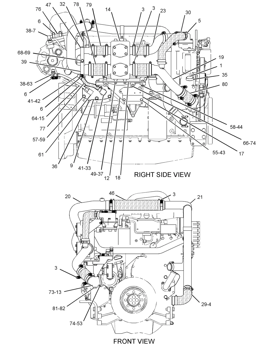 C9 · COOLING SYSTEM · 245-3535 CAT parts diagram