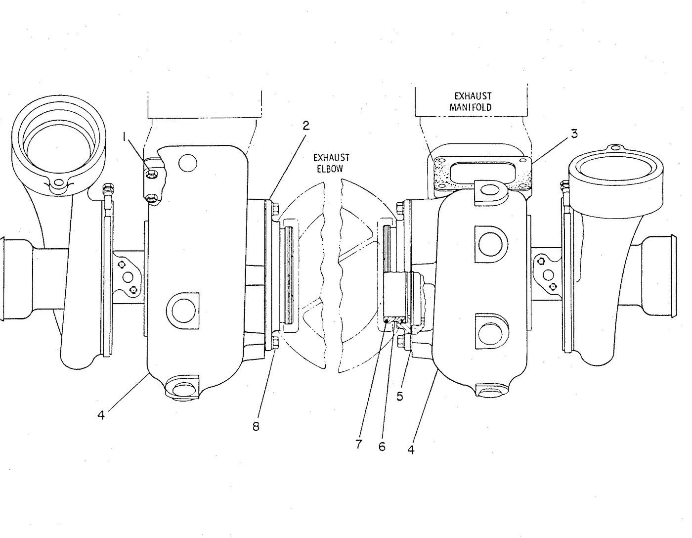 G3508 · AIR INLET AND EXHAUST SYSTEM · 107-4653 CAT parts diagram