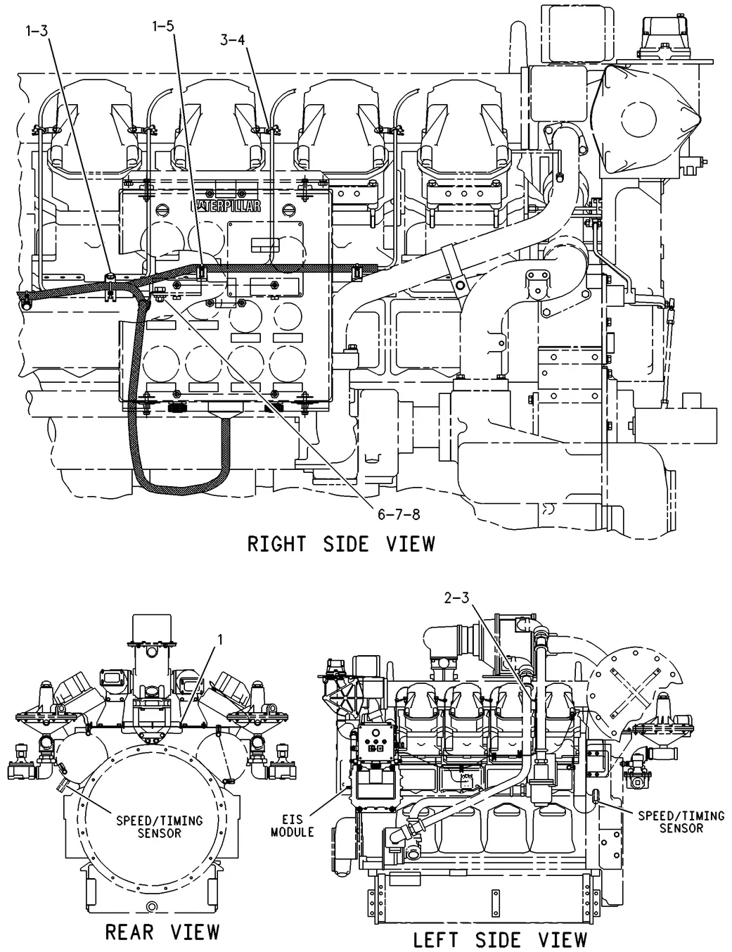 G3508 · ELECTRICAL AND STARTING SYSTEM · 124-3143 CAT parts diagram