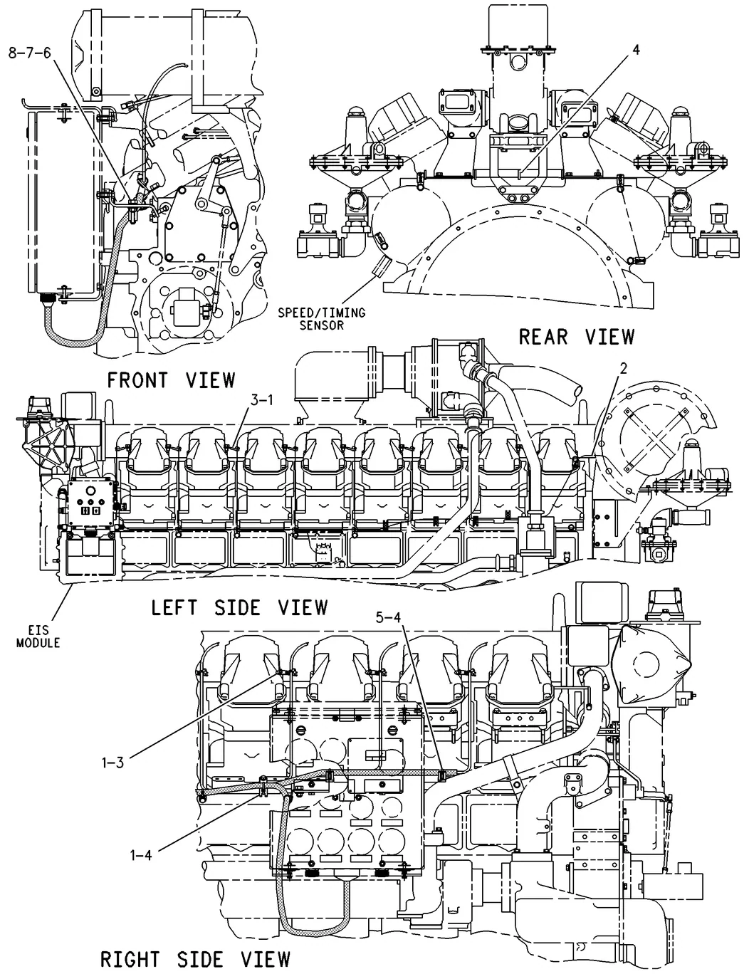 G3508 · ELECTRICAL AND STARTING SYSTEM · 124-3676 CAT parts diagram