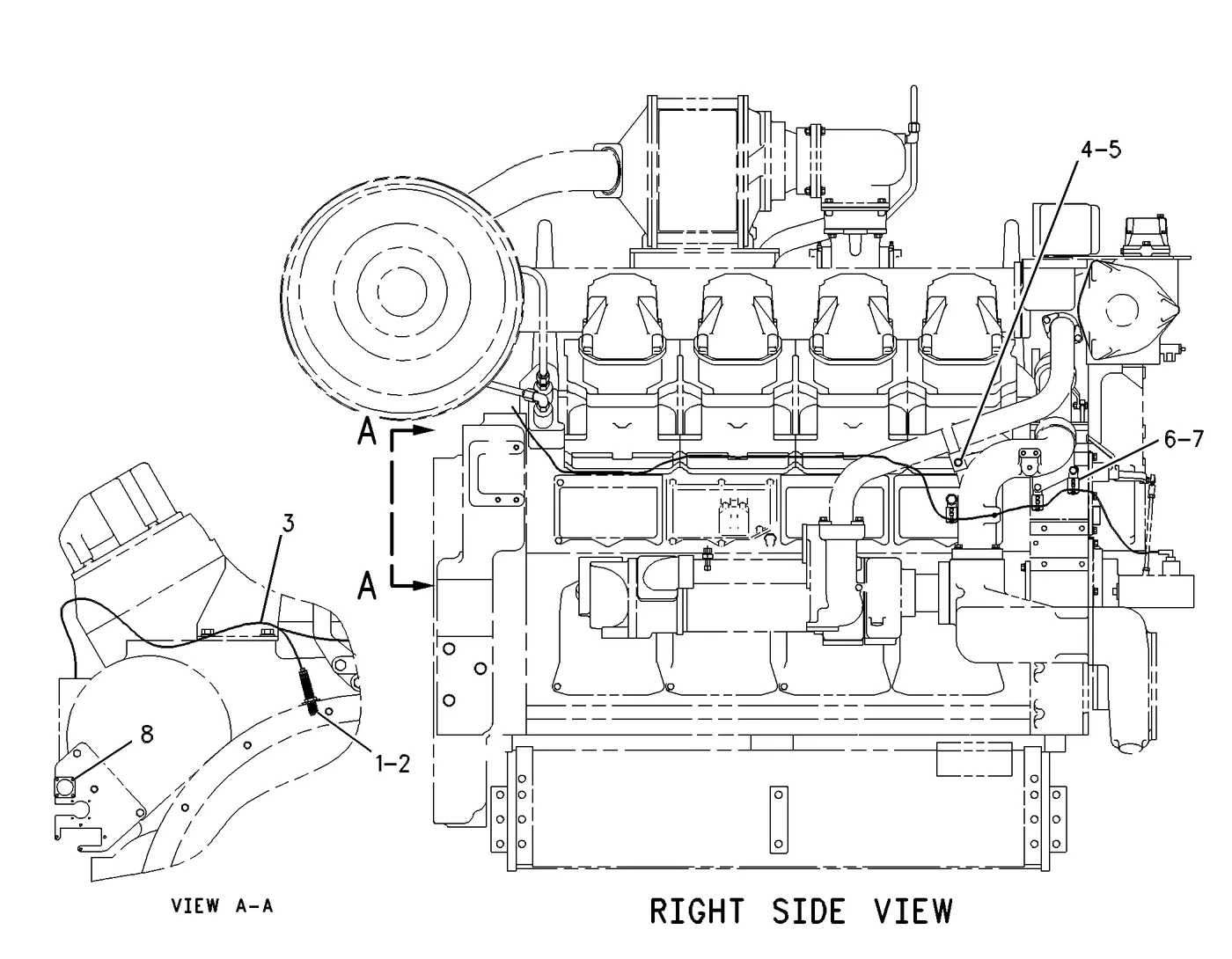 G3508 · ELECTRICAL AND STARTING SYSTEM · 154-3867 CAT parts diagram