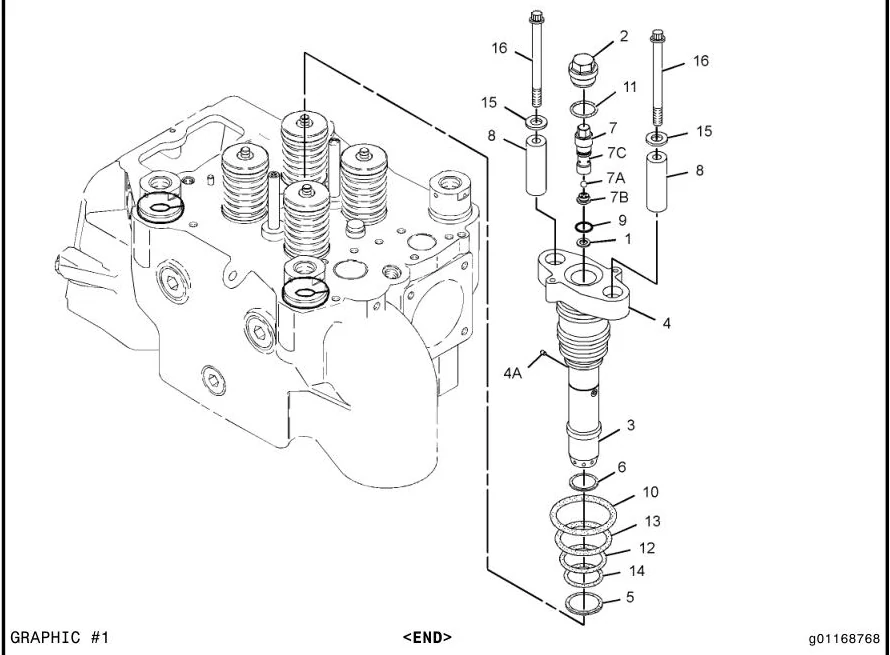 G3608 7D1649 parts diagram