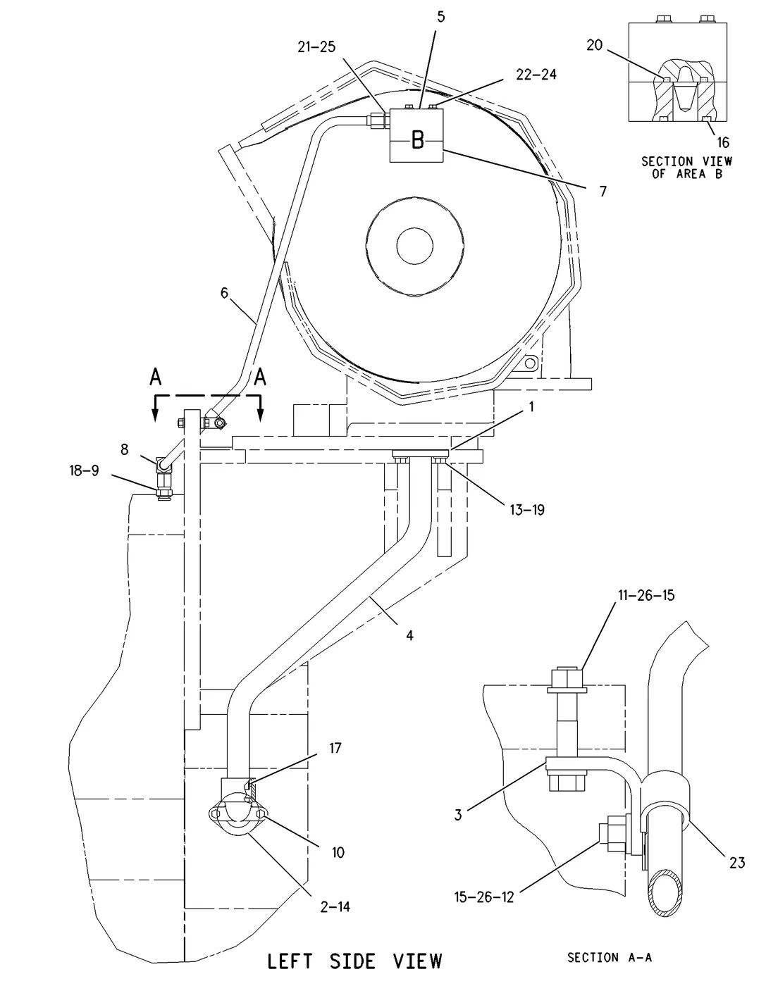 G3608 · LUBRICATION SYSTEM · 145-5659 CAT parts diagram
