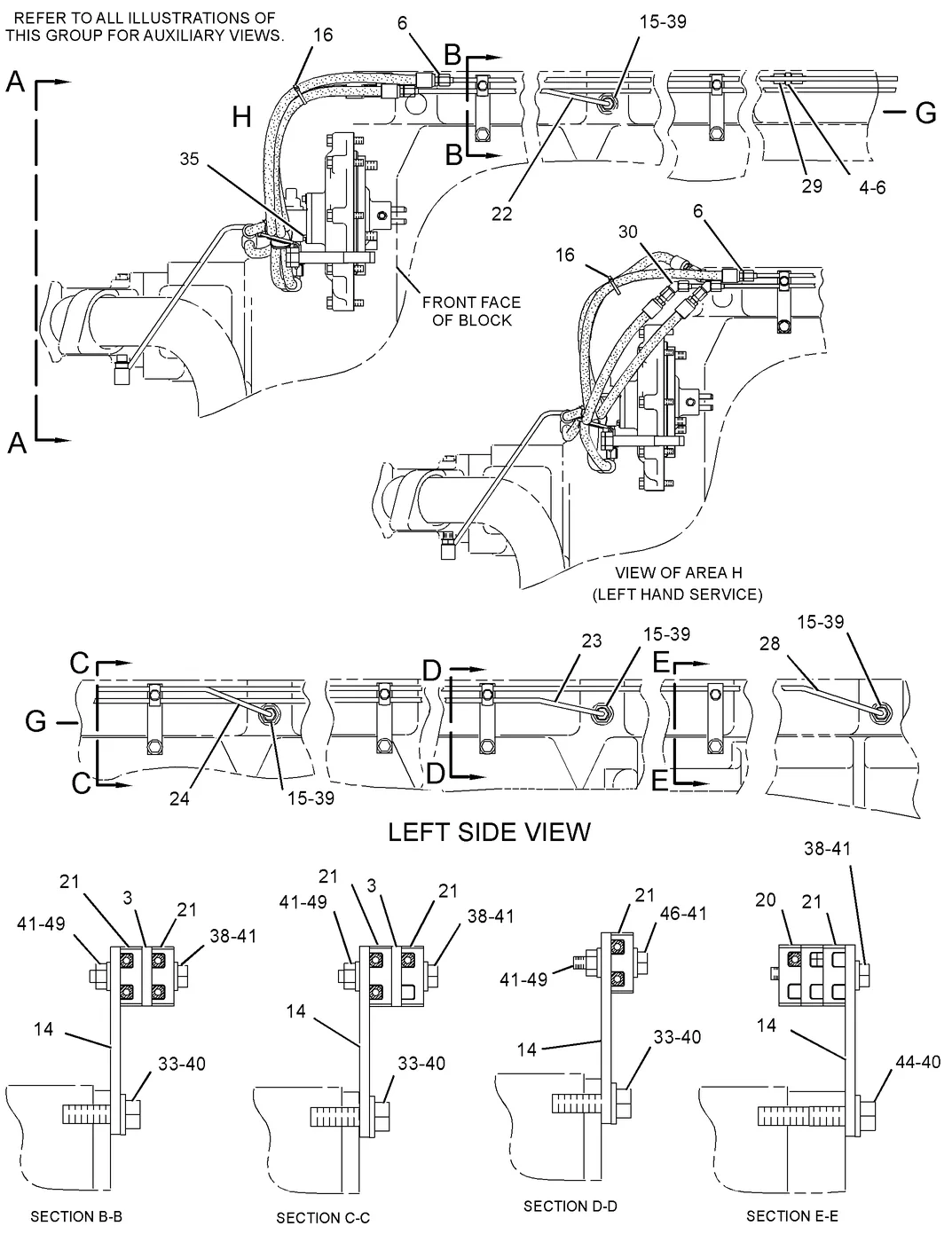 G3608 · LUBRICATION SYSTEM · 148-9764 CAT parts diagram