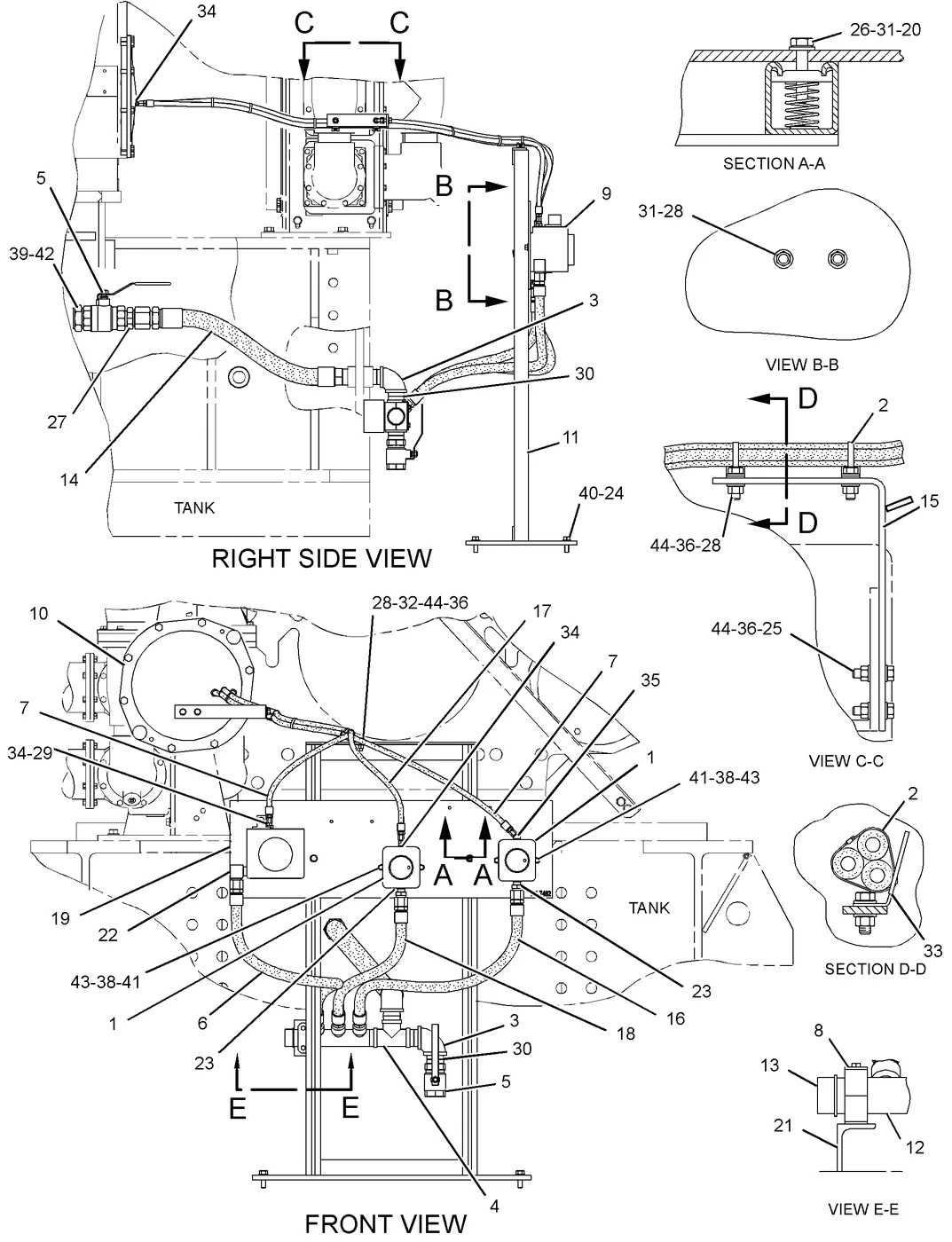 G3608 · LUBRICATION SYSTEM · 164-5989 CAT parts diagram