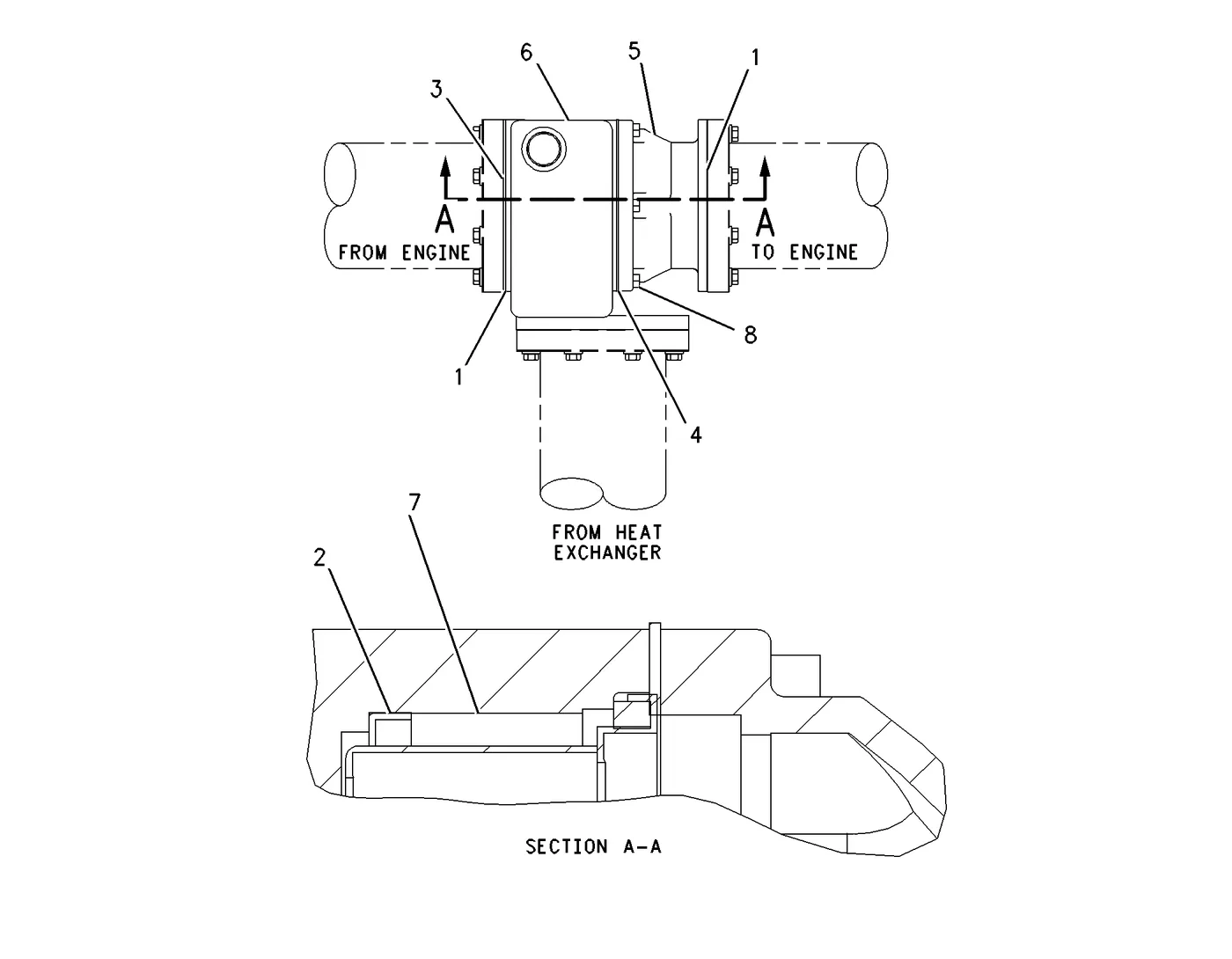 G3608 · COOLING SYSTEM · 204-6724 CAT parts diagram