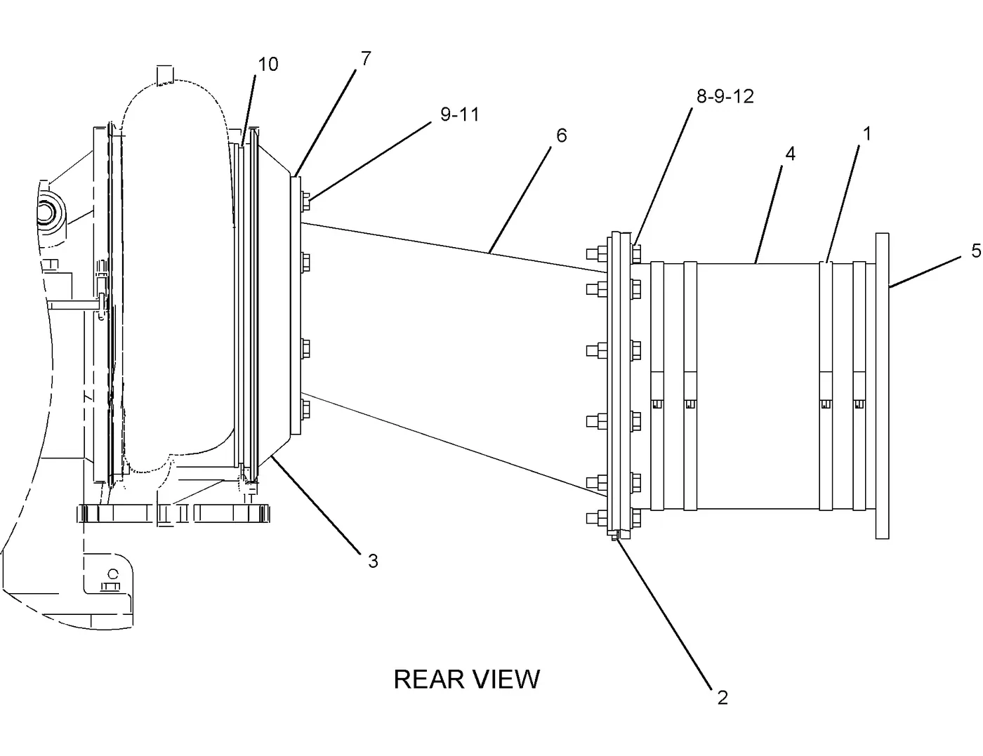 G3608 · AIR INLET AND EXHAUST SYSTEM · 206-3581 CAT parts diagram