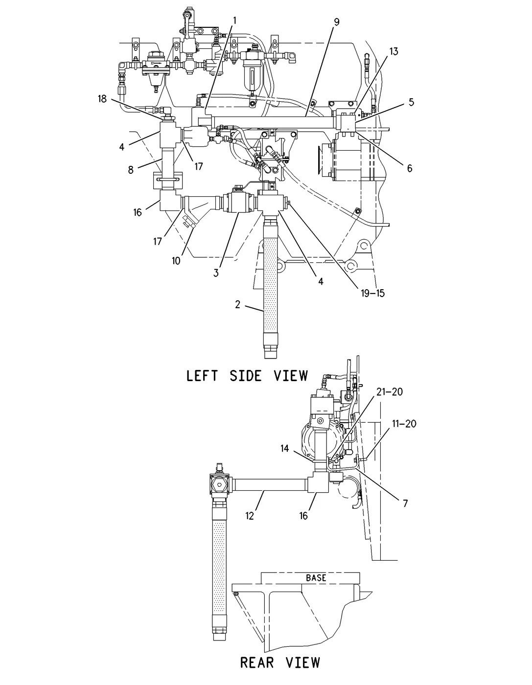 G3608 · AIR INLET AND EXHAUST SYSTEM · 233-2206 CAT parts diagram