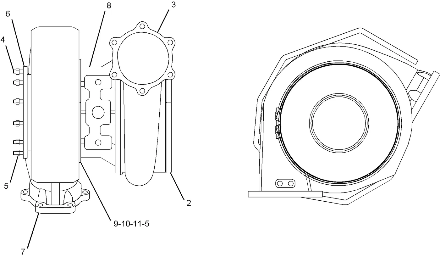 G3608 · AIR INLET AND EXHAUST SYSTEM · 228-7328 CAT parts diagram