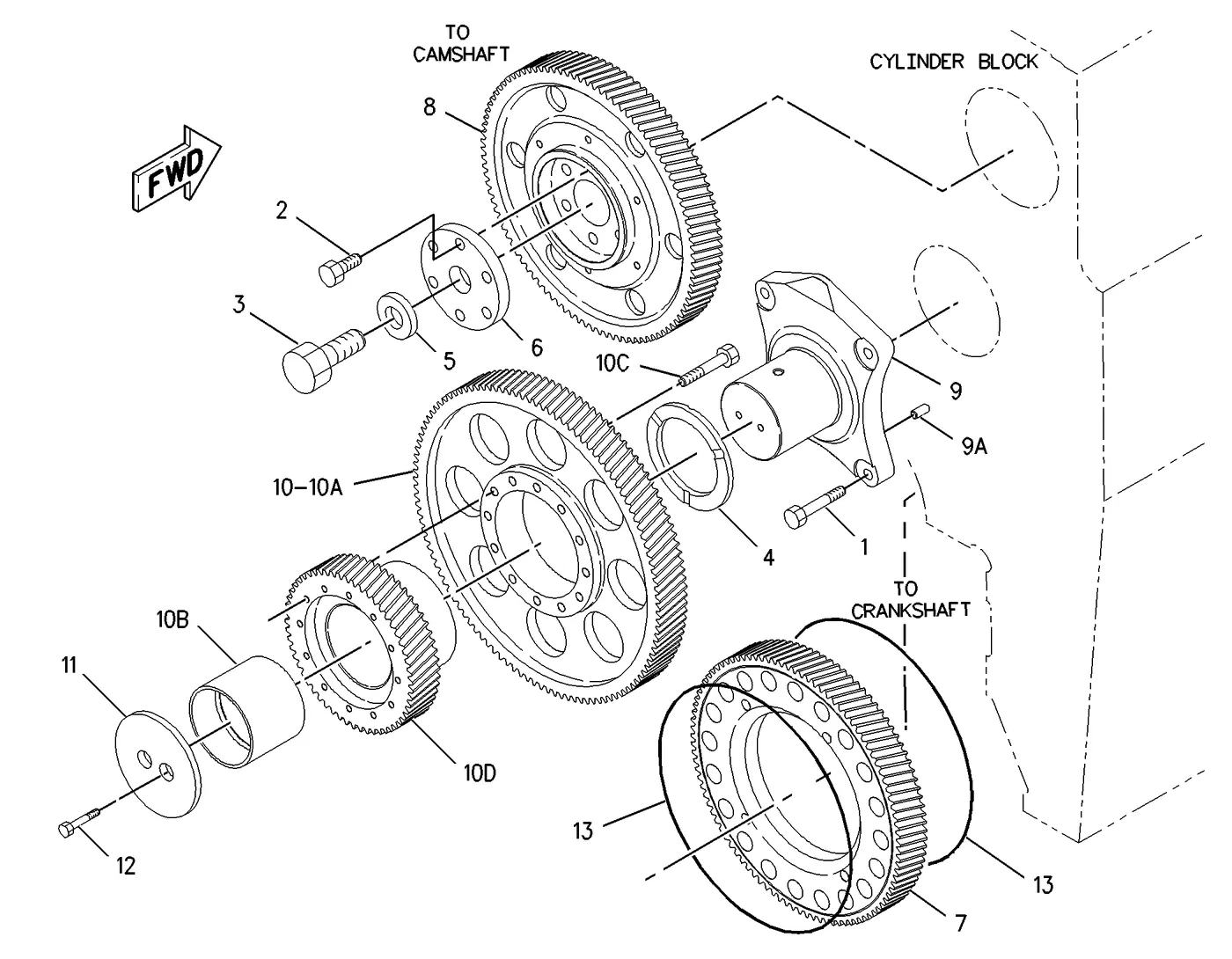 G3608 · BASIC ENGINE · 180-3864 CAT parts diagram