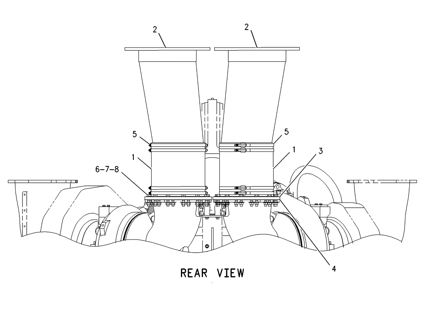G3612 · AIR INLET AND EXHAUST SYSTEM · 202-3227 CAT parts diagram