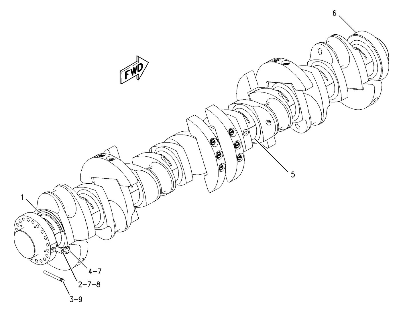 G3612 · BASIC ENGINE · 191-5424 CAT parts diagram