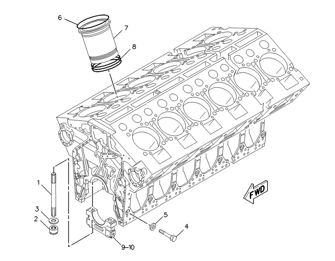 G3612 · BASIC ENGINE · 153-2958 CAT parts diagram