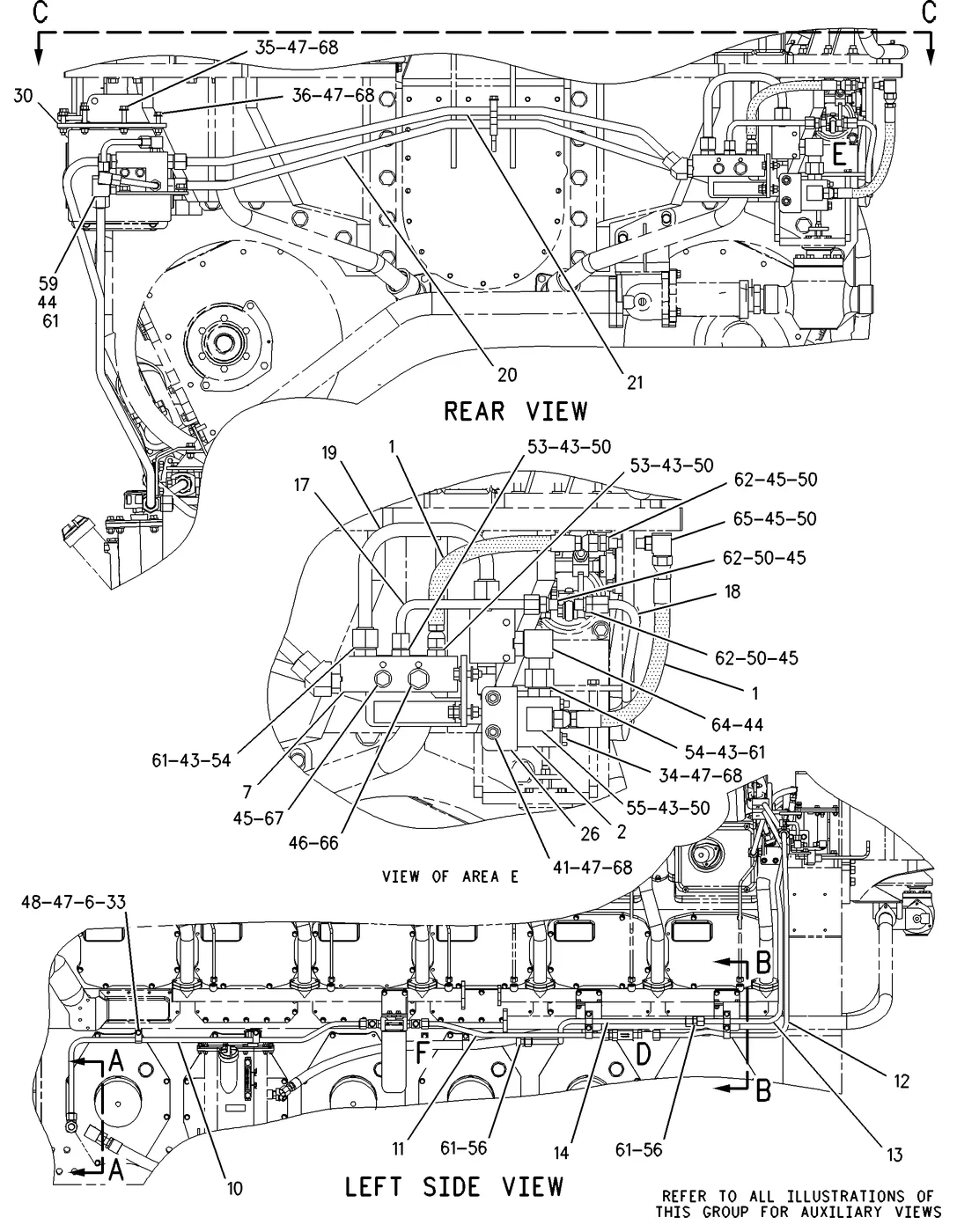 G3612 · LUBRICATION SYSTEM · 206-6545 CAT parts diagram