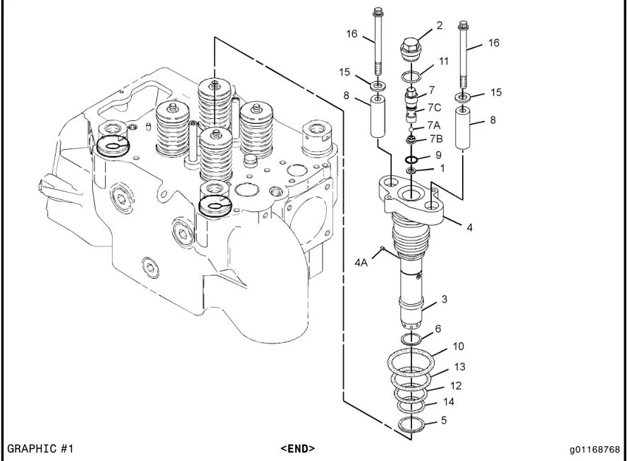 G3616 7D1649 parts diagram