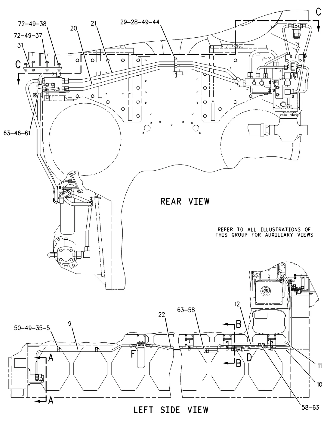 G3616 · LUBRICATION SYSTEM · 210-5737 CAT parts diagram