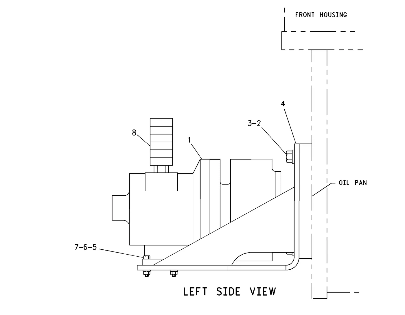 G3616 · LUBRICATION SYSTEM · 195-3914 CAT parts diagram
