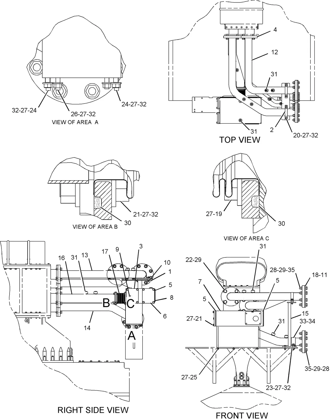 G3616 · COOLING SYSTEM · 131-0529 CAT parts diagram