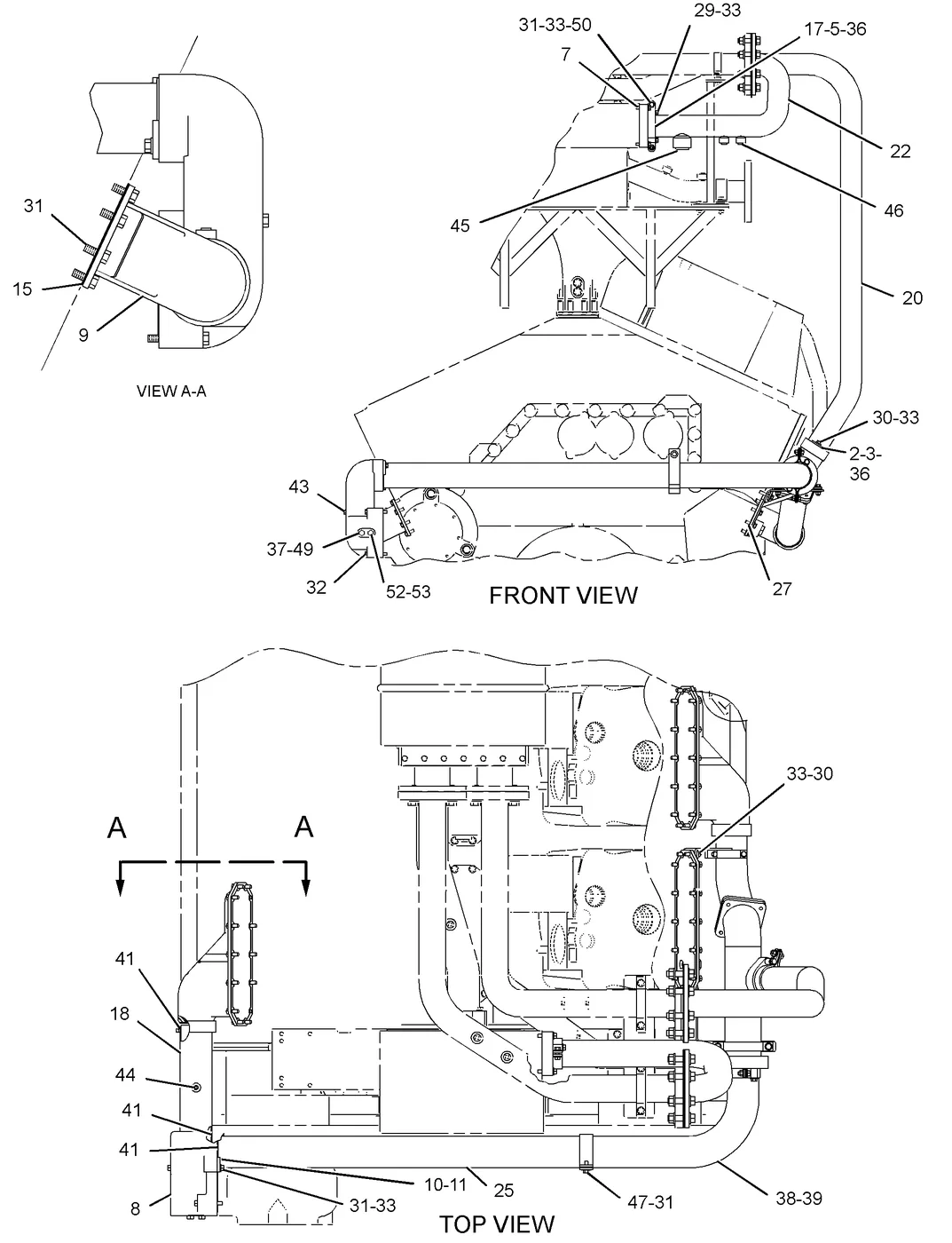 G3616 · COOLING SYSTEM · 140-1015 CAT parts diagram