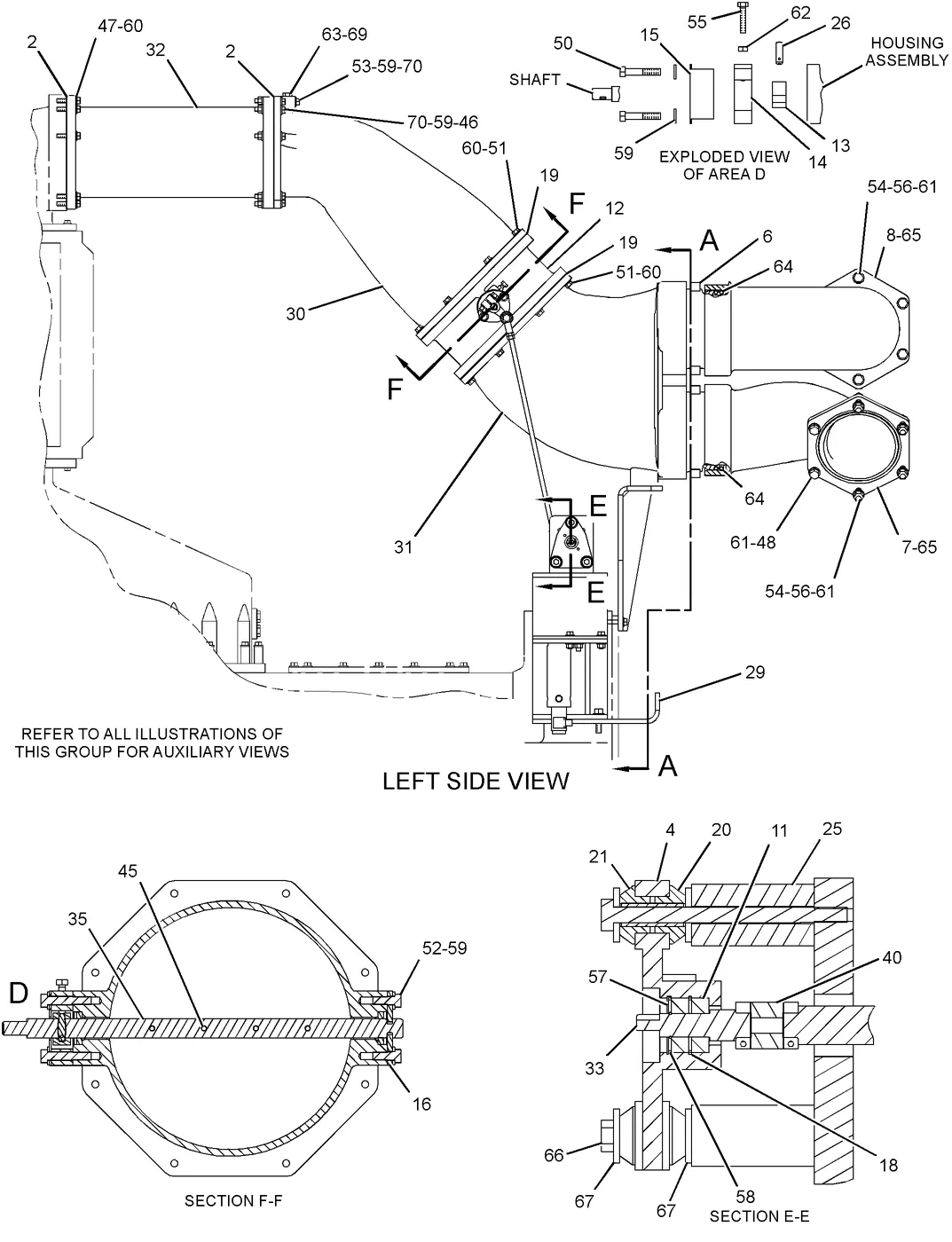 G3616 · AIR INLET AND EXHAUST SYSTEM · 147-5090 CAT parts diagram