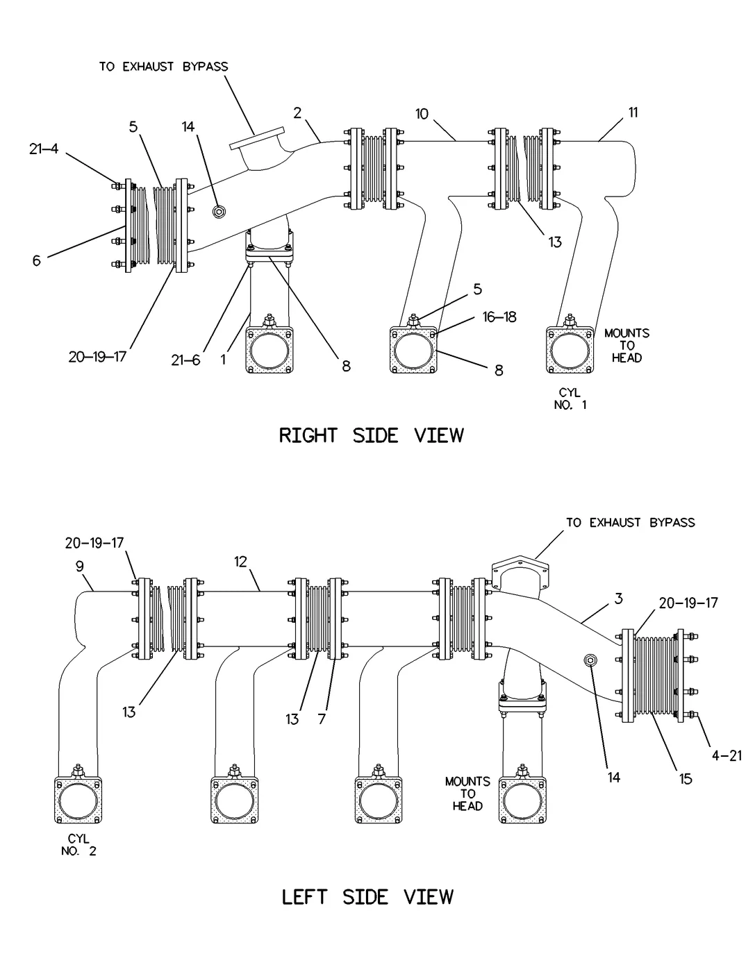 G3616 · AIR INLET AND EXHAUST SYSTEM · 213-6790 CAT parts diagram